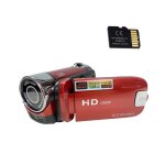 Cam�scope cam�ra num�rique hd 16mp avec carte m�moire - 1080p, zoom 16x rouge