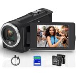 Camscope camra vido 2. 7k 56mp avec eclairage de remplissage a led, camescope zoom numrique 16x ecran ...