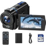 Caméscope caméra vidéo 4k 48mp vlogging caméra youtube, vision nocturne 3 ecran tactile rotatif a 270 ... Caméscope caméra vidéo 4k 48mp vlogging caméra youtube, vision nocturne 3 ecran tactile rotatif a 270 ...