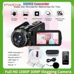 Caméscope de caméra vidéo amélioré, full hd, 1080p, 30mp, n'aime numérique 18x prometteur, écran lcd ... Caméscope de caméra vidéo amélioré, full hd, 1080p, 30mp, n'aime numérique 18x prometteur, écran lcd ...