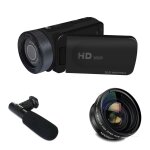 Camscope numrique professionnel cmos 16 mgapixels 1080p 18x zoom numrique avec cran ips hd 2, 4 ...