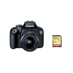 Canon eos 4000d reflex 18 mpix kit ef - s 18 - 55mm f3. 5 - 5. 6 iii + sd 32go