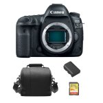 Canon eos 5d iv body + 64gb sd card + camera bag + lp - e6n battery