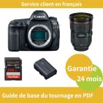 Canon eos 5d mark iv cam�ra + canon objectif ef 24 - 70mm f / 2, 8 l ii usm + canon batterie lp - e6nh ...
