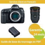 Canon eos 5d mark iv cam�ra + canon objectif ef 24 - 70mm f2, 8 l ii usm + canon batterie lp - e6nh officielle ...