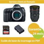 Canon eos 5d mark iv cam�ra + canon objectif ef 24 - 70mm f2, 8 l ii usm + canon batterie lp - e6nh officielle ...