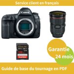 Canon eos 5d mark iv cam�ra + canon objectif ef 24 - 70mm f2, 8 l ii usm + sandisk 128 go extreme pro ...