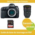 Canon eos 5d mark iv cam�ra + canon objectif ef 24 - 70mm f2, 8 l ii usm + sandisk 64 go extreme pro ...