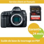 Canon eos 5d mark iv camera + sandisk 128go extreme pro carte sdxc jusqu'� 200 mos