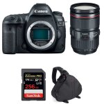 Canon eos 5d mark iv + ef 24 - 105mm f / 4l is ii usm + sandisk 256gb extreme pro uhs - i sdxc 170 mb ...