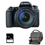 Canon eos 77d + 18 - 135 is + sac + sd 4go