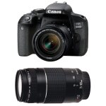 Canon eos 800d + 18 - 55 is stm + 75 - 300 iii
