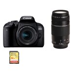 Canon eos 800d reflex 24. 2 mpix + objectif kit ef - s 18 - 55mm f4 - 5. 6 is stm + objectif ef 75 - ... Canon eos 800d reflex 24. 2 mpix + objectif kit ef - s 18 - 55mm f4 - 5. 6 is stm + objectif ef 75 - ...