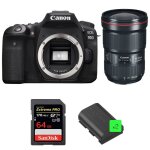 Canon eos 90d + ef 16 - 35mm f / 2. 8l iii usm + sandisk 64gb extreme pro uhs - i sdxc 170 mb / s + 2 ...