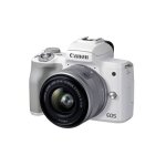 Canon eos m50 mark ii blanc + ef - m 15 - 45mm f / 3, 5 - 6, 3 is stm silver