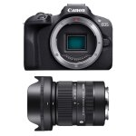 Canon eos r100 + sigma objectif 18 - 50mm f / 2. 8 dc dn contemporary garanti 3 ans