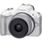 Canon eos r50 24. 2 mpix + objectif 18 - 45 mm (blanc)