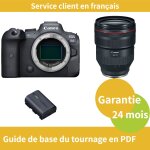 Canon eos r6 camera + canon objectif rf 28 - 70mm f / 2 l usm + canon batterie lp - e6nh officielle