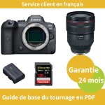 Canon eos r6 camera + canon objectif rf 28 - 70mm f / 2 l usm + canon batterie lp - e6nh officielle + ...
