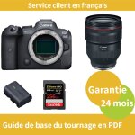 Canon eos r6 camera + canon objectif rf 28 - 70mm f / 2 l usm + canon batterie lp - e6nh officielle + ...