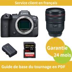 Canon eos r6 camera + canon objectif rf 28 - 70mm f / 2 l usm + canon batterie lp - e6nh officielle + ...