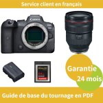 Canon eos r6 camera + canon objectif rf 28 - 70mm f / 2 l usm + canon batterie lp - e6nh officielle + ...