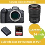 Canon eos r6 camera + canon objectif rf24 - 70mm f / 2. 8 l is usm + canon batterie lp - e6nh officielle ...