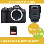 Canon eos r6 mark ii cam�ra + canon objectif rf 28 - 70mm f / 2 l usm + sandisk 256 go extreme pro carte ...