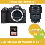 Canon eos r6 mark ii camra + canon objectif rf 28 - 70mm f / 2 l usm + sandisk 64 go extreme pro carte ...