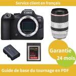 Canon eos r6 mark ii cam�ra + canon objectif rf 70 - 200mm f2, 8 l is usm + canon batterie lp - e6nh ...