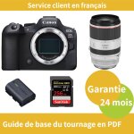 Canon eos r6 mark ii cam�ra + canon objectif rf 70 - 200mm f2, 8 l is usm + canon batterie lp - e6nh ...