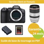 Canon eos r6 mark ii camra + canon objectif rf 70 - 200mm f2, 8 l is usm + canon batterie lp - e6nh ...