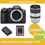 Canon eos r6 mark ii cam�ra + canon objectif rf 70 - 200mm f2, 8 l is usm + canon batterie lp - e6nh ...