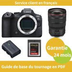 Canon eos r6 mark ii cam�ra + canon objectif rf24 - 70mm f / 2. 8 l is usm + canon batterie lp - e6nh ...