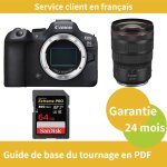 Canon eos r6 mark ii cam�ra + canon objectif rf24 - 70mm f / 2. 8 l is usm + sandisk 64 go extreme pro ...