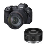 Canon eos r6 mark ii + objectif rf 24 - 105mm f / 4l is usm + rf 50mm f / 1. 8 stm garanti 3 ans