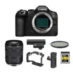 Canon eos r6 mark iii + kit vid�o (rf 28 - 70mm + cage + poign�e smallrig + micro mke + carte 128go + ...