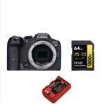 Canon eos r7 body + kingma 2400mah battery (canon lp - e6nh) + lexar professional 64gb sdxc 1800x uhs ...