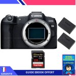 Canon eos r8 + 1 sandisk 128gb extreme pro uhs - ii sdxc 300 mb / s + 2 canon lp - e17 + ebook  devenez ...