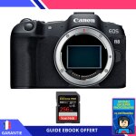 Canon eos r8 + 1 sandisk 256gb extreme pro uhs - ii sdxc 300 mb / s + ebook  devenez un super photographe  ...