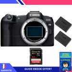 Canon eos r8 + 1 sandisk 32gb extreme pro uhs - ii sdxc 300 mb / s + 2 canon lp - e17 + ebook  devenez ...