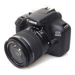Canon reflex eos 4000d avec objectif efs 1855mm iii, 18 mp, noir