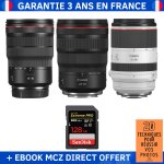 Canon rf 15 - 35mm f / 2, 8l is usm + canon rf 24 - 70mm f / 2, 8l is usm + canon rf 70 - 200mm f / 2, ...