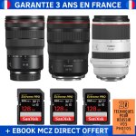 Canon rf 15 - 35mm f / 2, 8l is usm + canon rf 24 - 70mm f / 2, 8l is usm + canon rf 70 - 200mm f / 2, ...