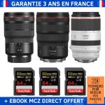 Canon rf 15 - 35mm f / 2, 8l is usm + canon rf 24 - 70mm f / 2, 8l is usm + canon rf 70 - 200mm f / 2, ...