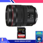 Canon rf 24 - 105 mm f / 4l is usm + 1 sandisk 64gb extreme pro uhs - ii 300 mb / s + ebook 'devenez ...