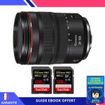 Canon rf 24 - 105 mm f / 4l is usm + 2 sandisk 128gb extreme pro uhs - ii 300 mb / s + ebook 'devenez ...
