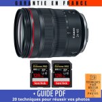 Canon rf 24 - 105 mm f / 4l is usm + 2 sandisk 128gb extreme pro uhs - ii 300 mb / s + guide pdf '20 ...