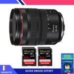Canon rf 24 - 105 mm f / 4l is usm + 2 sandisk 64gb extreme pro uhs - ii 300 mb / s + ebook 'devenez ...