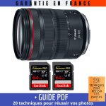 Canon rf 24 - 105 mm f / 4l is usm + 2 sandisk 64gb extreme pro uhs - ii 300 mb / s + guide pdf '20 techniques ...